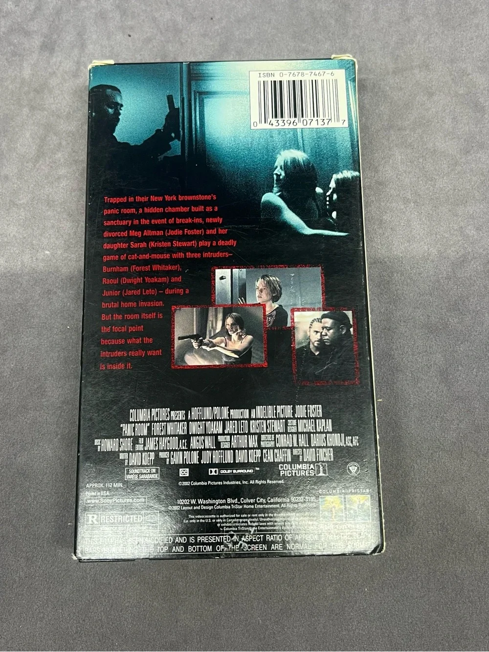 Panic Room (Black) VHS Tape